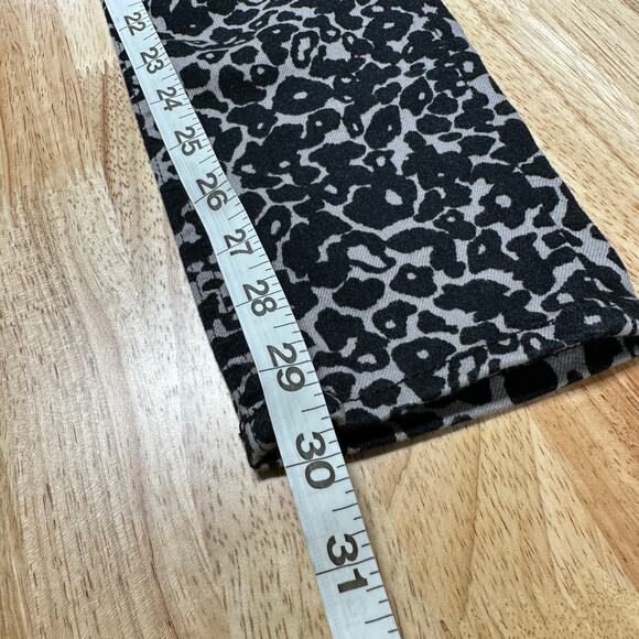 Rag & Bone Ameoba Leopard Print Skinny Pants Size 25 EUC Low Rise Flat Front - Picture 10 of 10